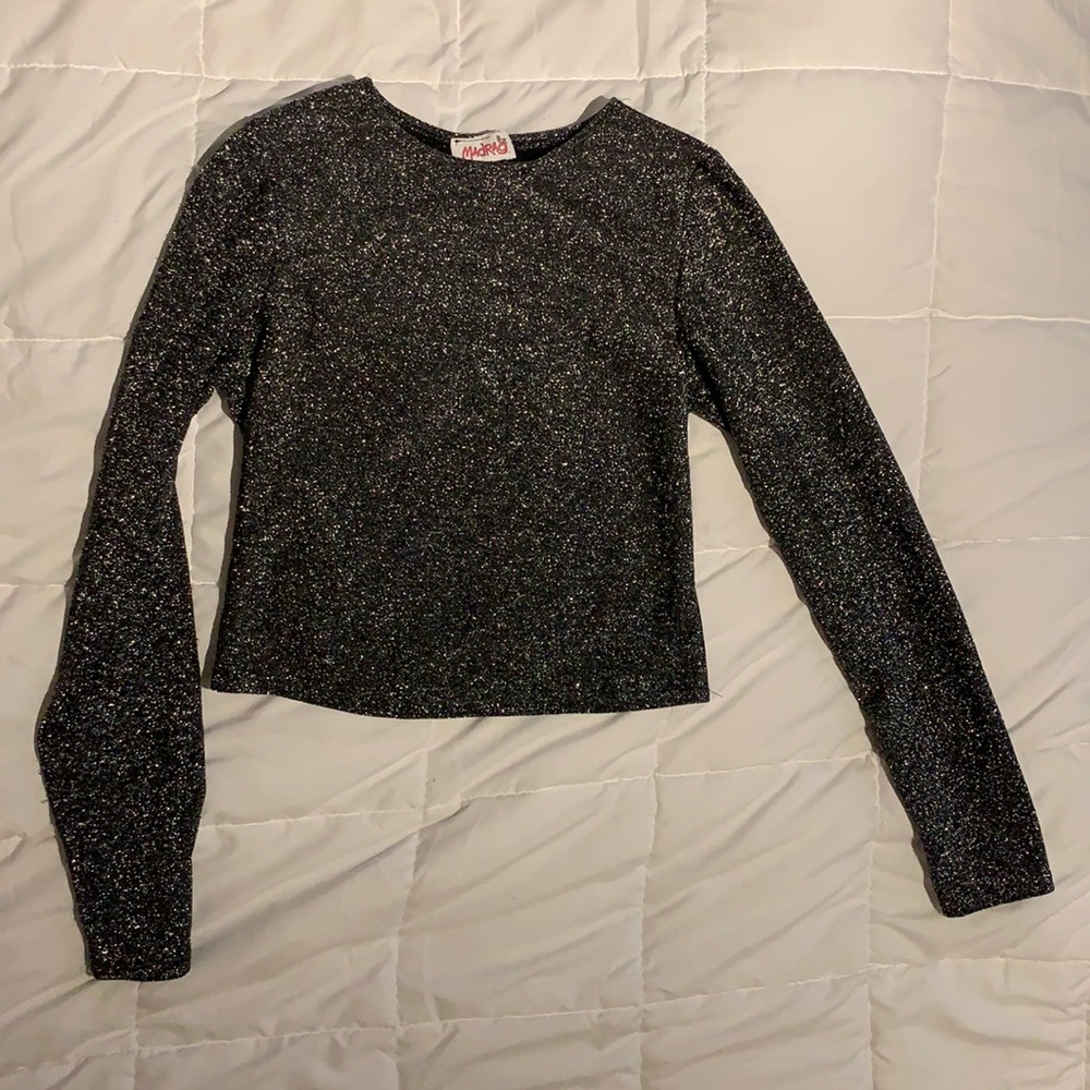 Sparkly long sleeve top